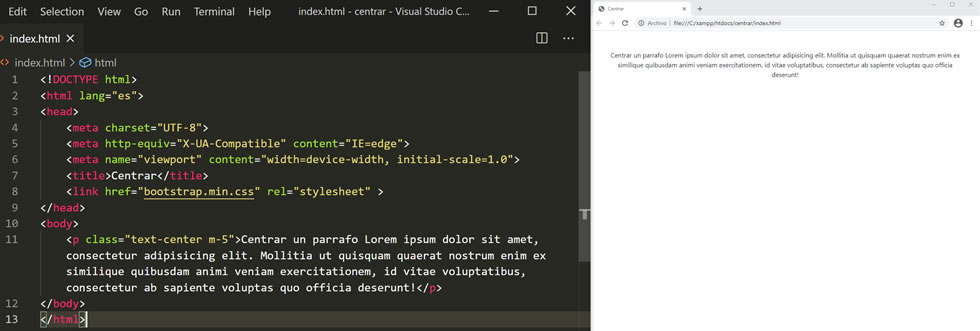 Cómo centrar un párrafo