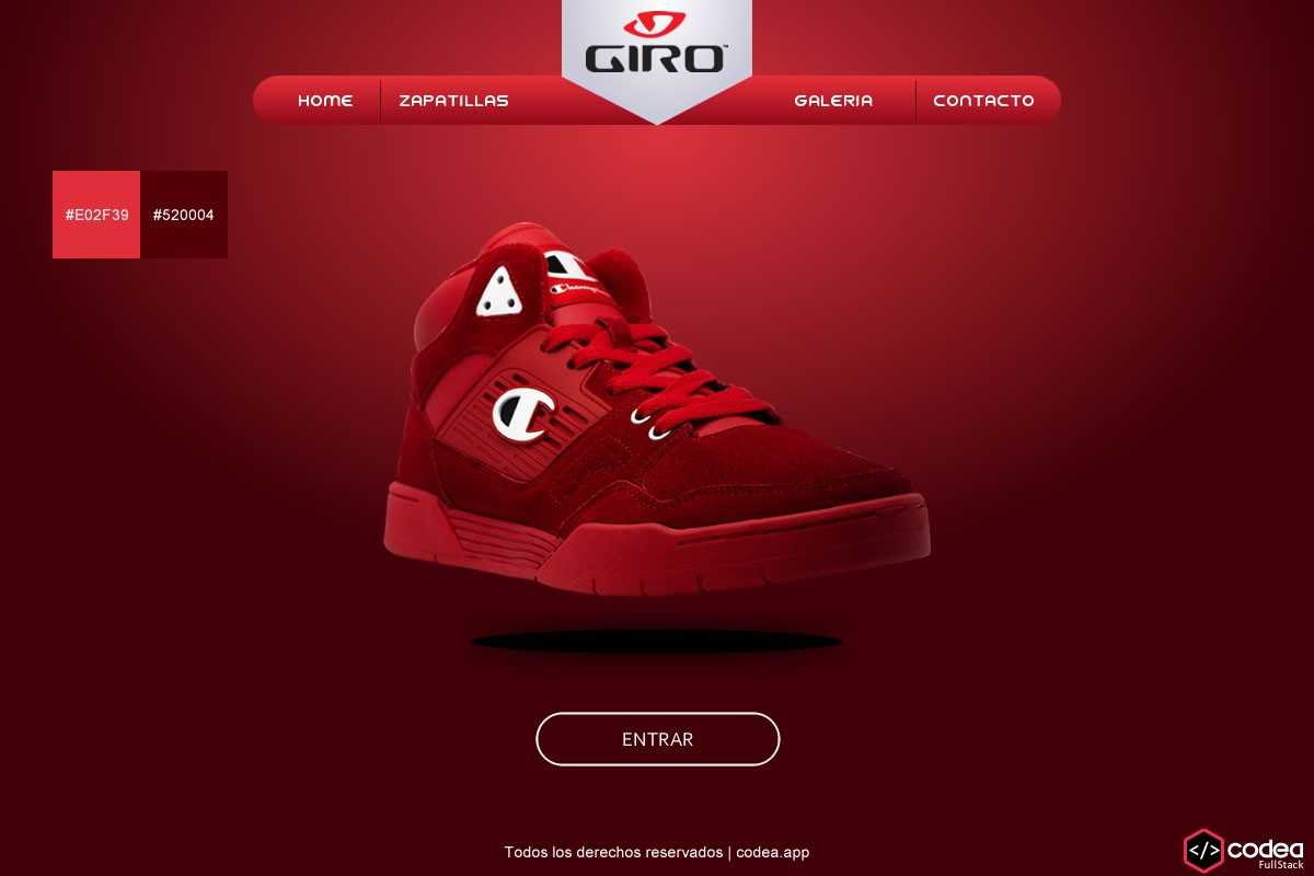 Diseño Web Zapatilla