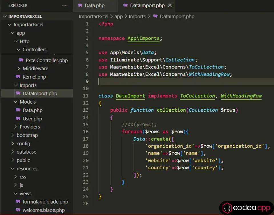 Importar Excel a Mysql con Laravel