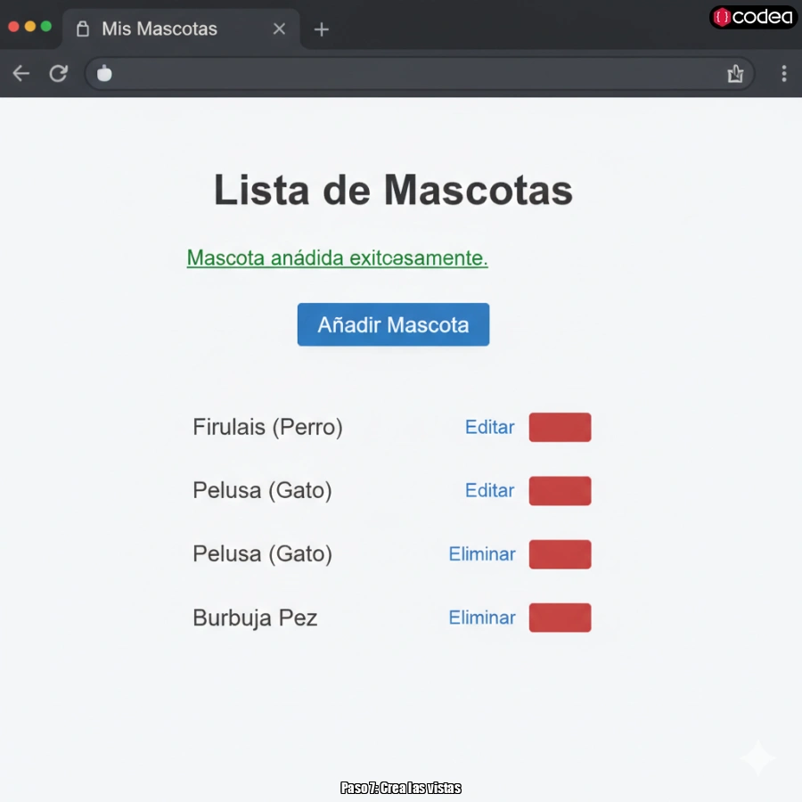 Paso 7: Crea las vistas