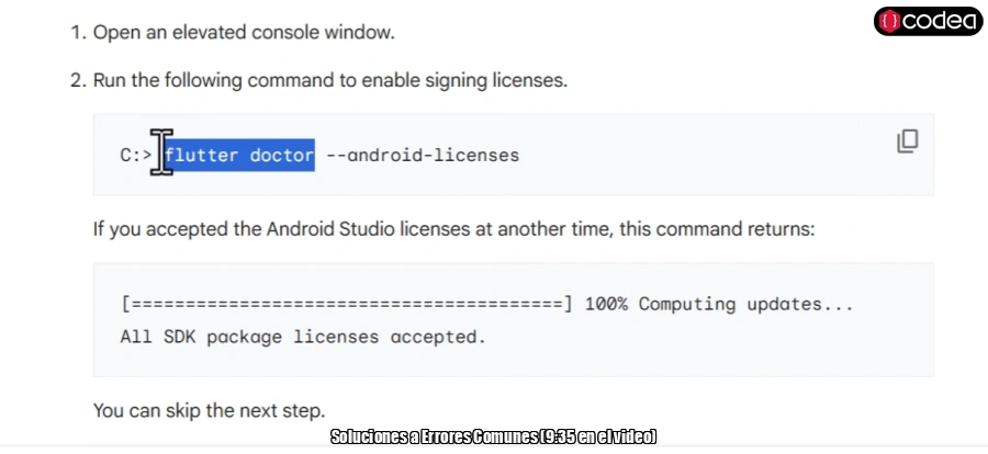 Soluciones a Errores Comunes (9:35 en el video)