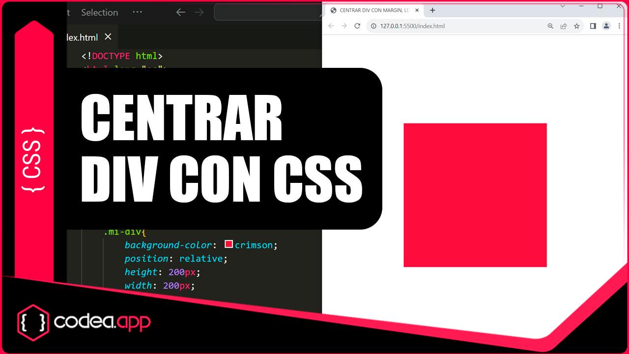 Centrar un div con CSS