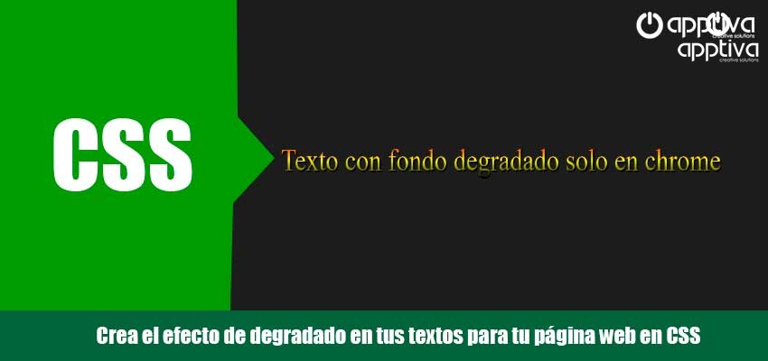 Agregar efecto degradado a texto