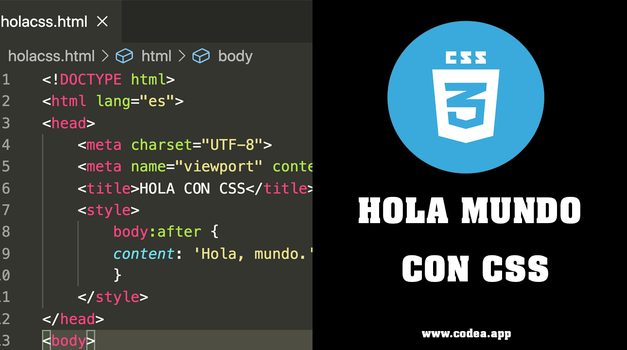 Hola Mundo con CSS