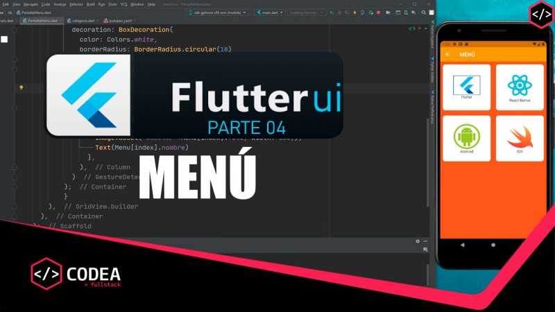 Diseño de Menú en Flutter