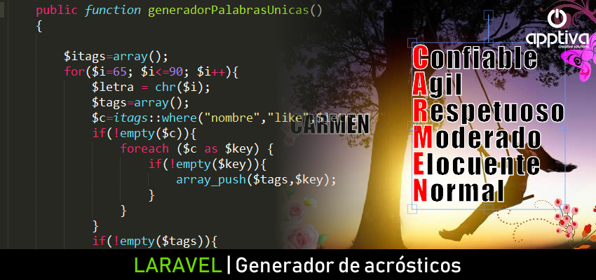 Generador de palabras únicas