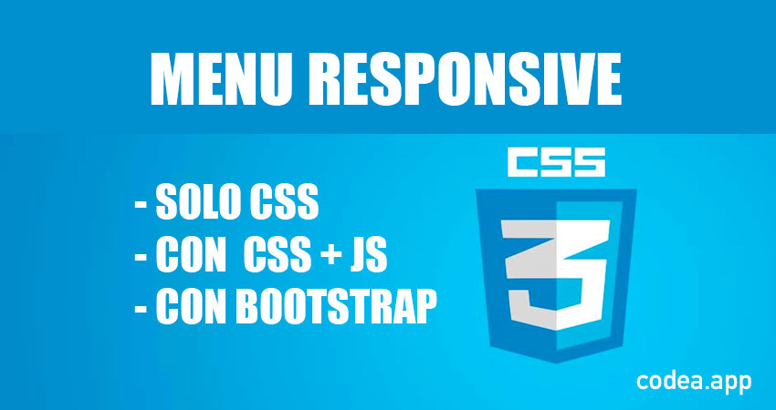 Diseñar un menu responsive