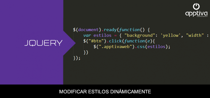 Modificar estilos CSS con Jquery