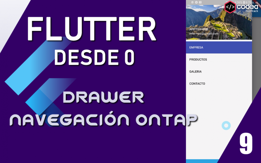 Navegación Drawer interactiva