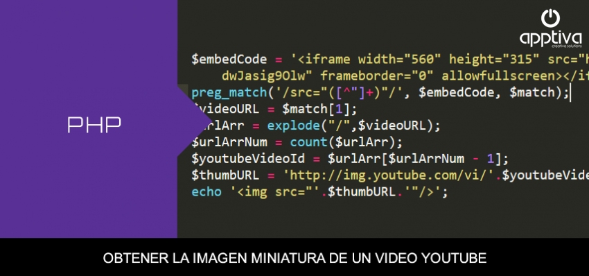 Obtener la imagen miniatura de un video Youtube