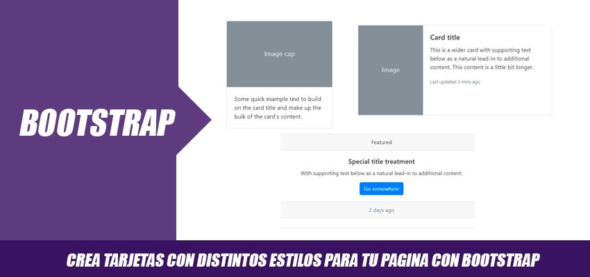 Tarjetas personalizables con Bootstrap